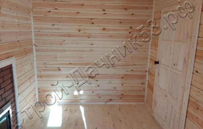 4 Брусовая баня Б-18, 6х4м, 24М²,  Ленинградская область, Гатчинский район, КП Графская Славянка (2)